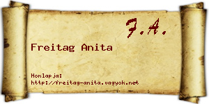 Freitag Anita névjegykártya